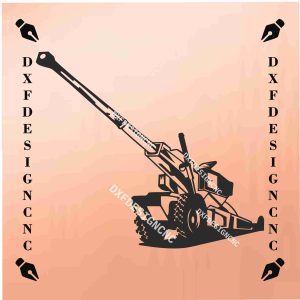 Ericsson T66 Howitzer CNC Cut Files Pack (DXF, SVG, AI, CDR)